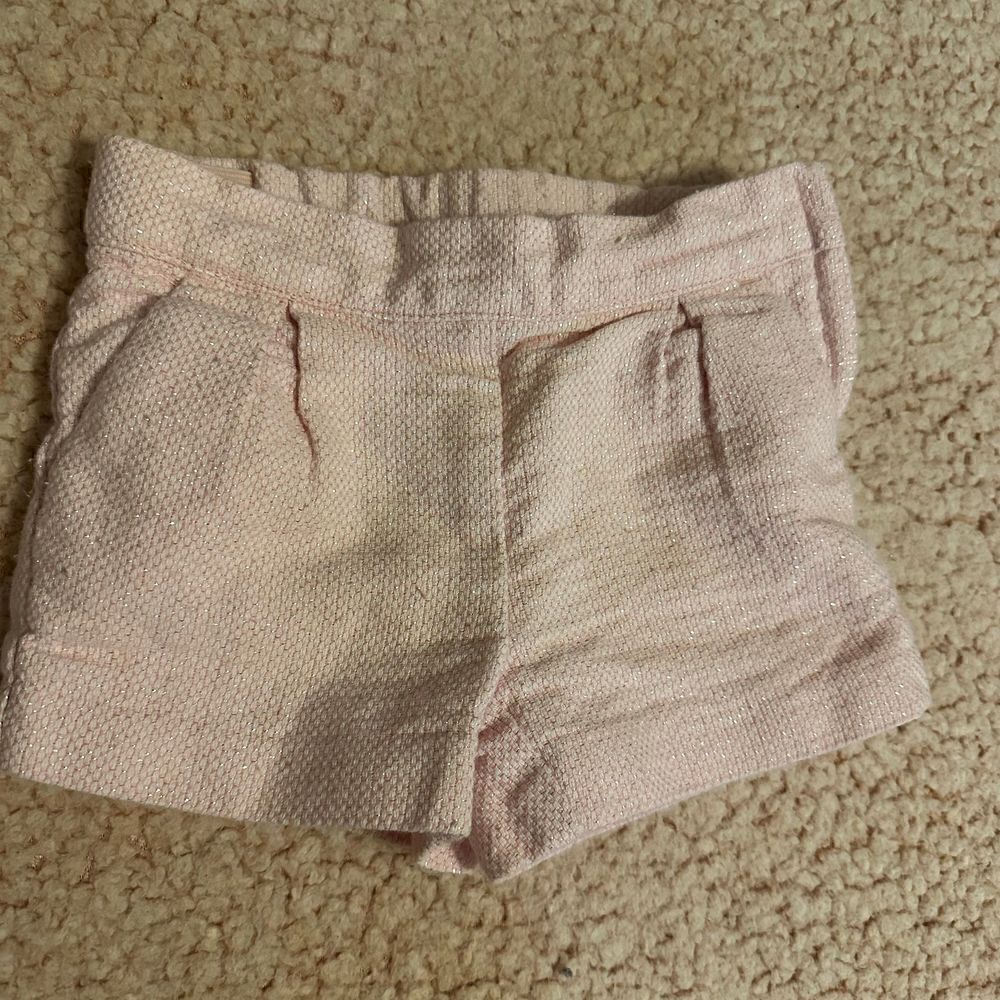 Janie and Jack pink shimmer shorts 2t